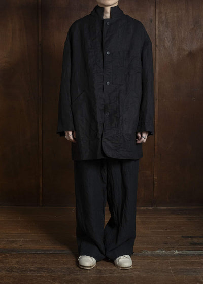 KLASICA TRICOT WIDE BODY COAT ALL BLACK