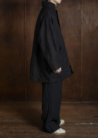 KLASICA TRICOT WIDE BODY COAT ALL BLACK