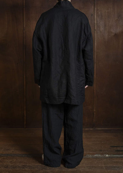 KLASICA TRICOT WIDE BODY COAT ALL BLACK