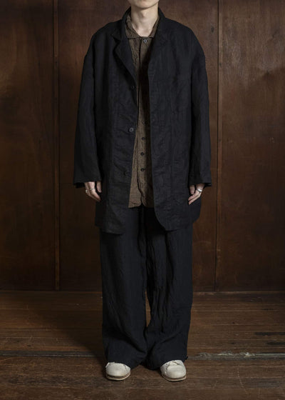 KLASICA TRICOT WIDE BODY COAT ALL BLACK