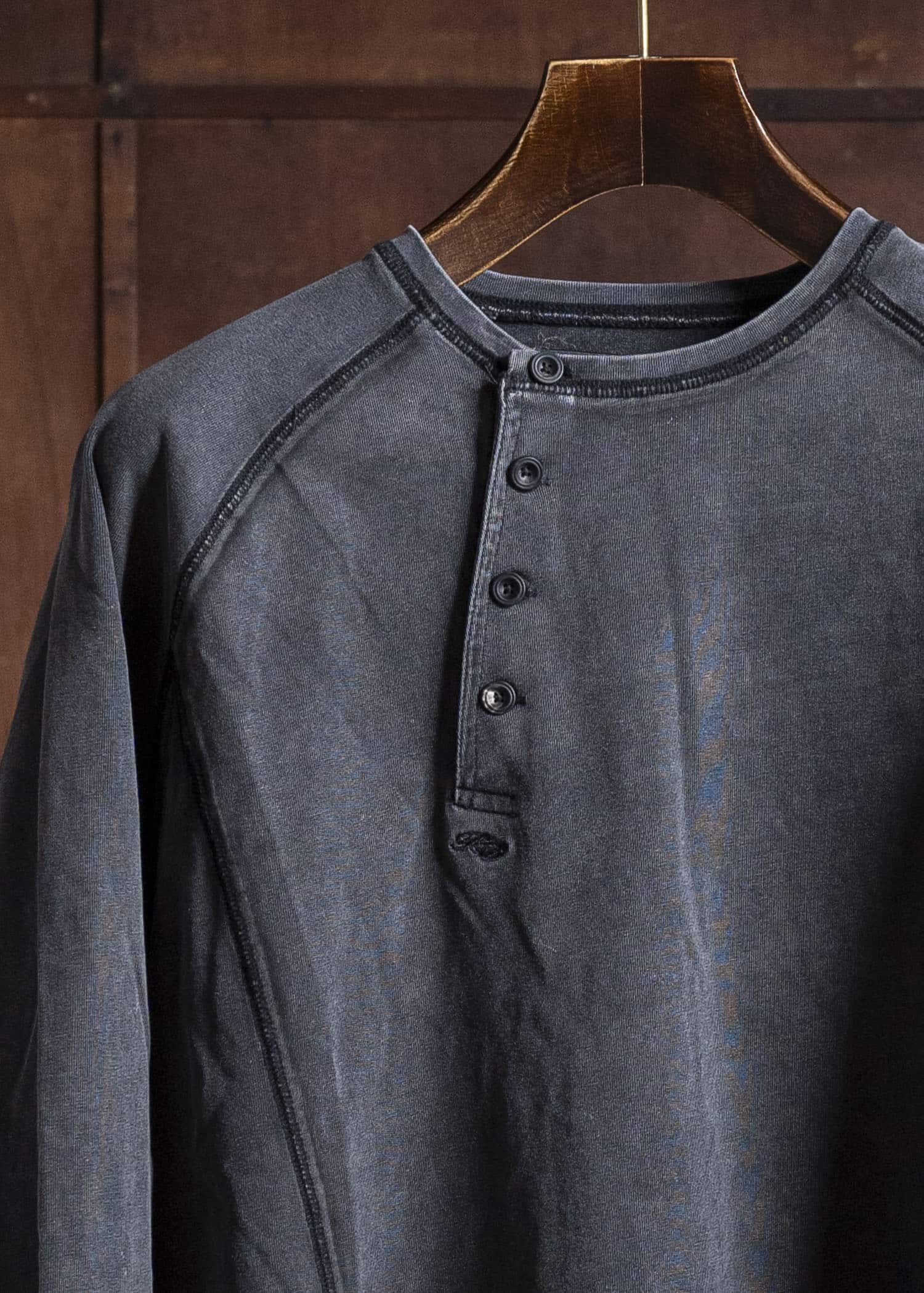 Professor.E FADED HENLEY DARK GRAY 25FW-PE-TTL-02