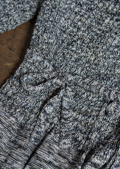 amachi. Natural shaped Knit cardigan AY16-33 Blue Gray