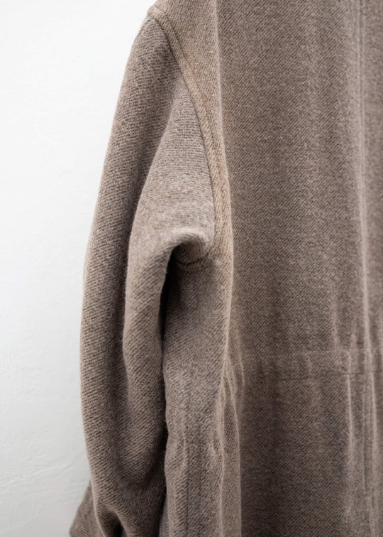 ZIGGY CHEN STAND COLLAR DOUBLE BREASTED COAT