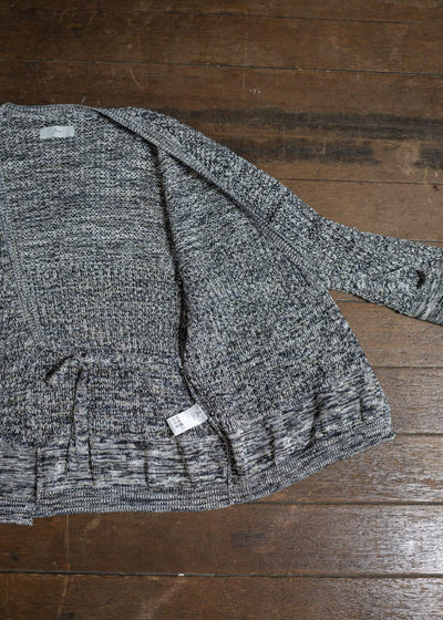 amachi. Natural shaped Knit cardigan AY16-33 Blue Gray