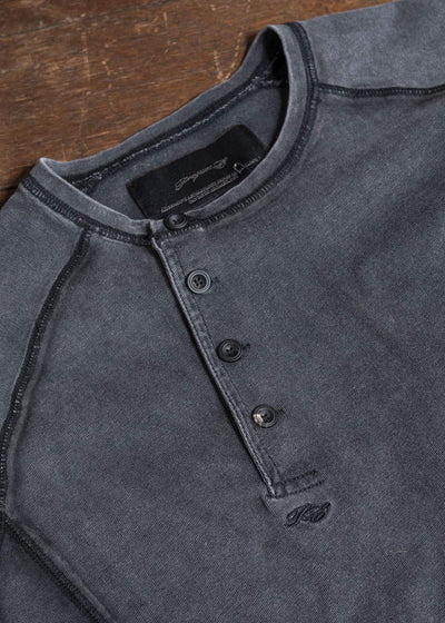 Professor.E FADED HENLEY DARK GRAY 25FW-PE-TTL-02
