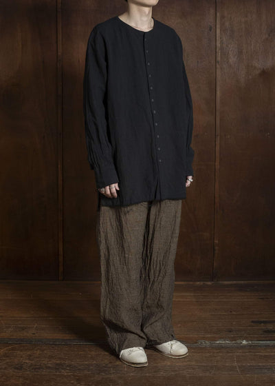 KLASICA LINDBERG II-lc SIDE TUCKED WIDE STRAIGHT TROUSERS SAFRON