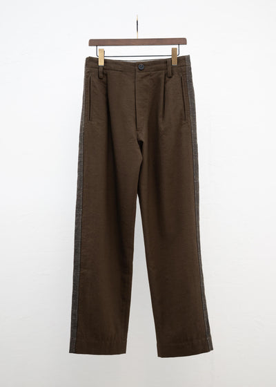ZIGGY CHEN SIDE TAPED WORKER TROUSERS