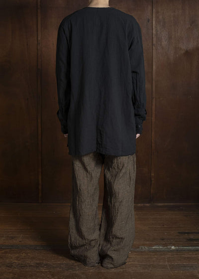 KLASICA LINDBERG II-lc SIDE TUCKED WIDE STRAIGHT TROUSERS SAFRON