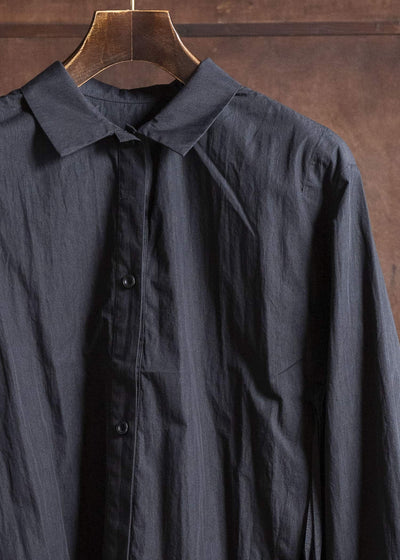 Professor.E DROP SHOULDER SHIRT BLACK 25FW-WN-LSH-02
