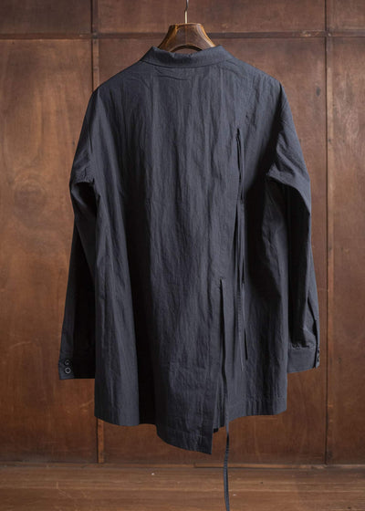 Professor.E DROP SHOULDER SHIRT BLACK 25FW-WN-LSH-02