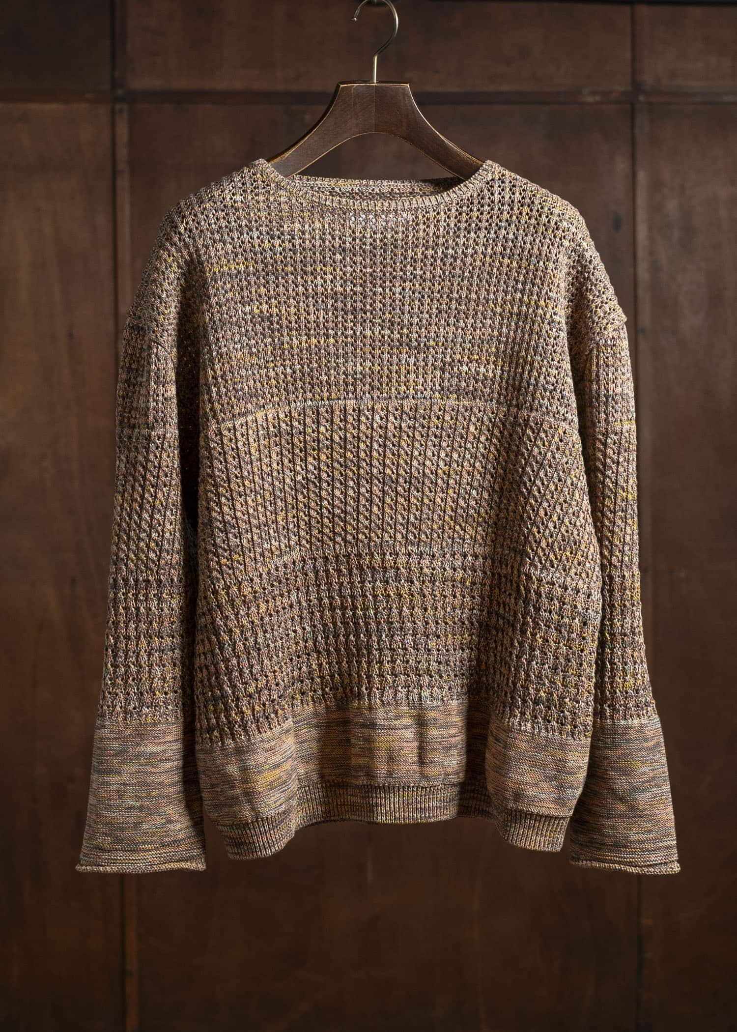 amachi. Natural shaped Knit AY16-32 Blue Gray