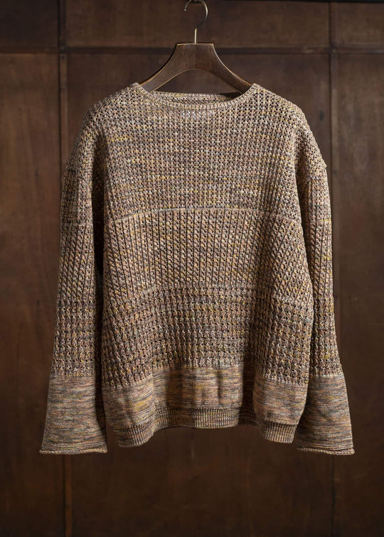 amachi. Natural shaped Knit AY16-32 Blue Gray