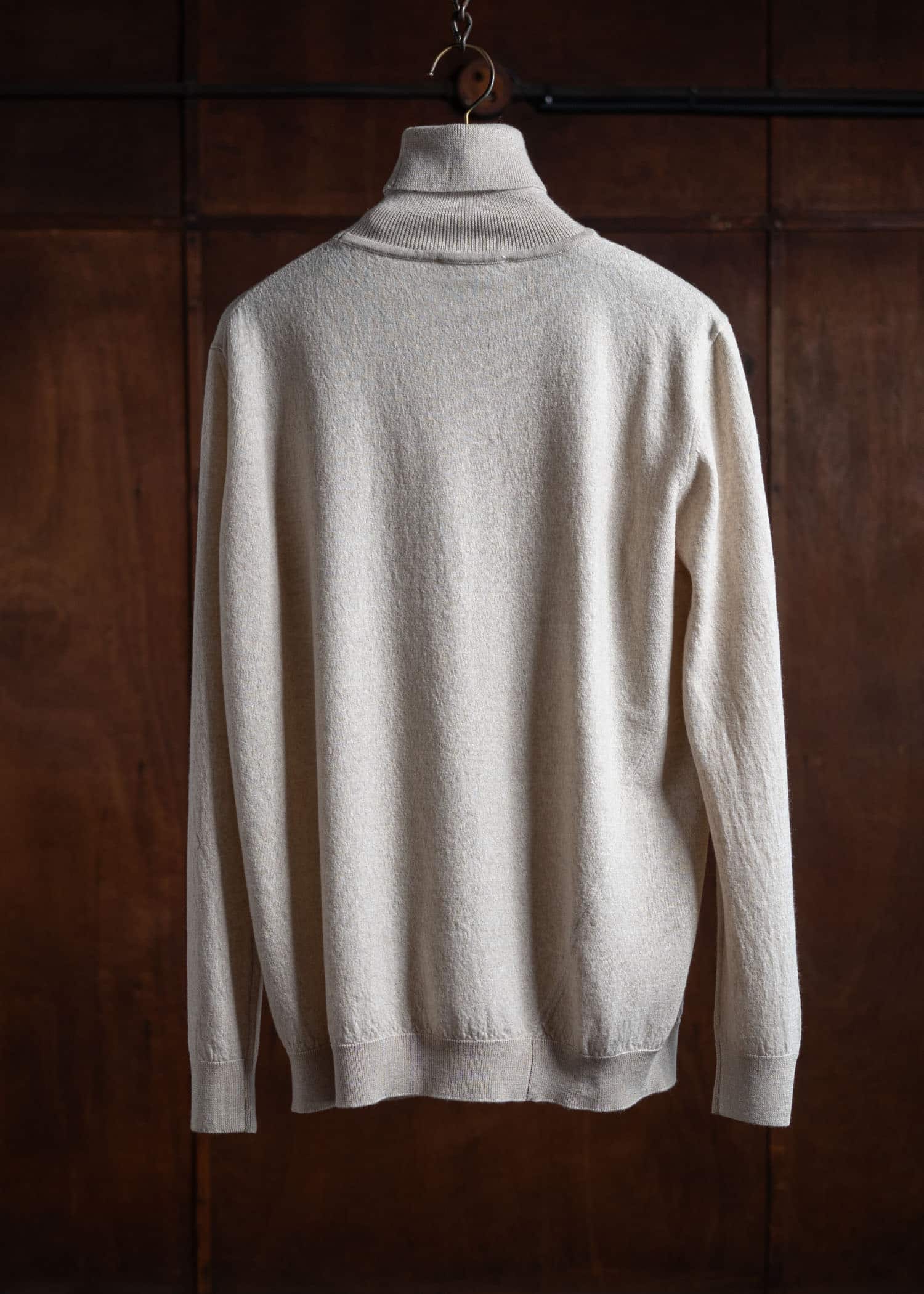 HED MAYNER Sweater Turtle Neck Natural HMMZ75057A-HZ610