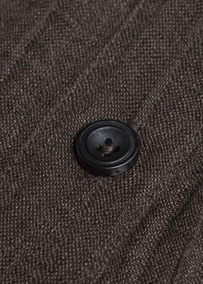 Professor.E DROP SHOULDER SHIRT BROWN 25FW-WN-LSH-02