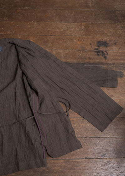 Professor.E DROP SHOULDER SHIRT BROWN 25FW-WN-LSH-02