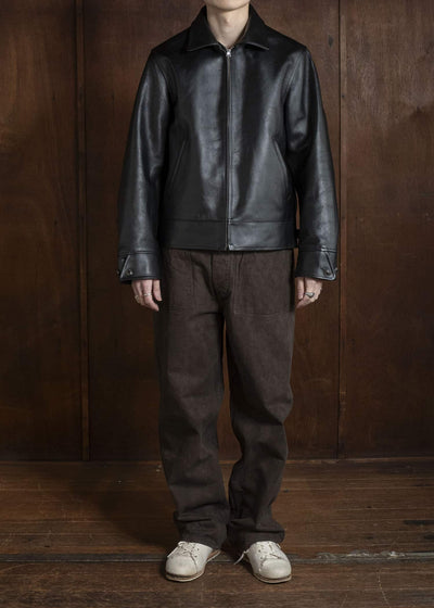 Taiga Takahashi Lot.802-Black(Horse Leather) Cossack Leather Jacket Black(Horse Leather)