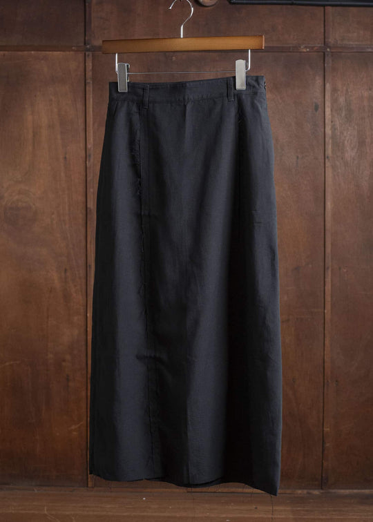 Professor.E FRAYED SKIRT BLACK 25FW-WN-LSK-03