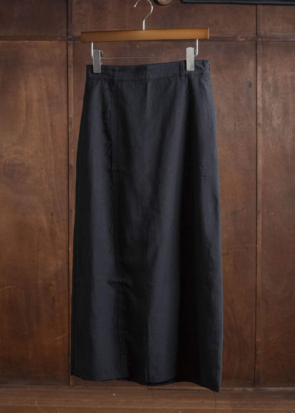 Professor.E FRAYED SKIRT BLACK 25FW-WN-LSK-03