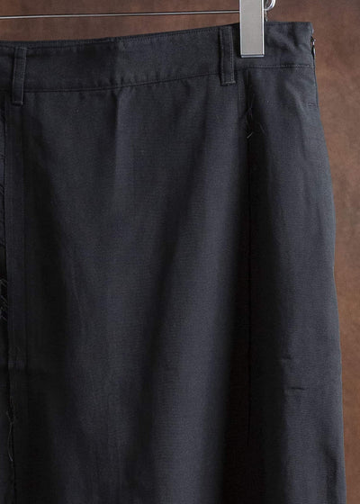 Professor.E FRAYED SKIRT BLACK 25FW-WN-LSK-03