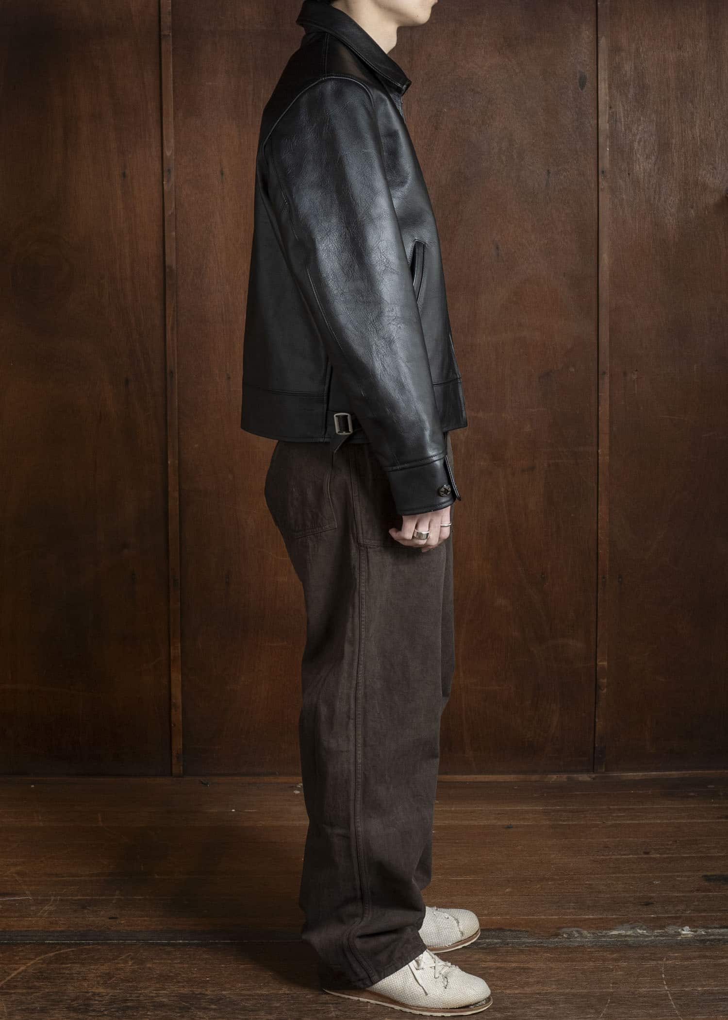 Taiga Takahashi Lot.802-Black(Horse Leather) Cossack Leather Jacket Black(Horse Leather)