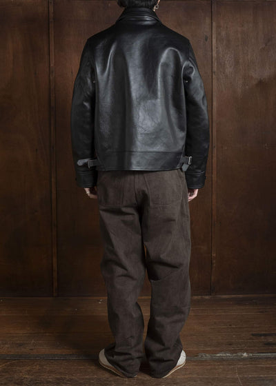 Taiga Takahashi Lot.802-Black(Horse Leather) Cossack Leather Jacket Black(Horse Leather)