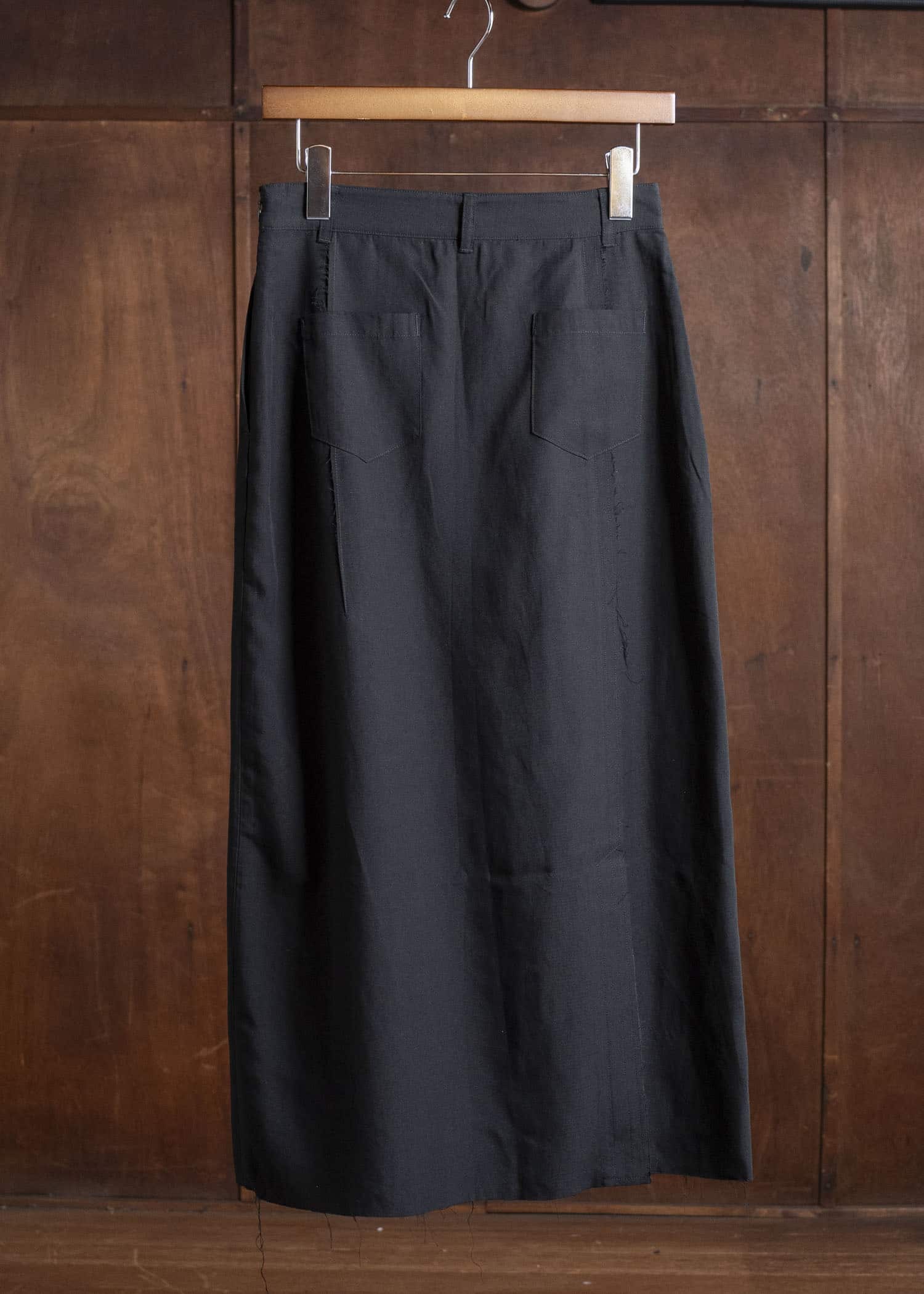 Professor.E FRAYED SKIRT BLACK 25FW-WN-LSK-03