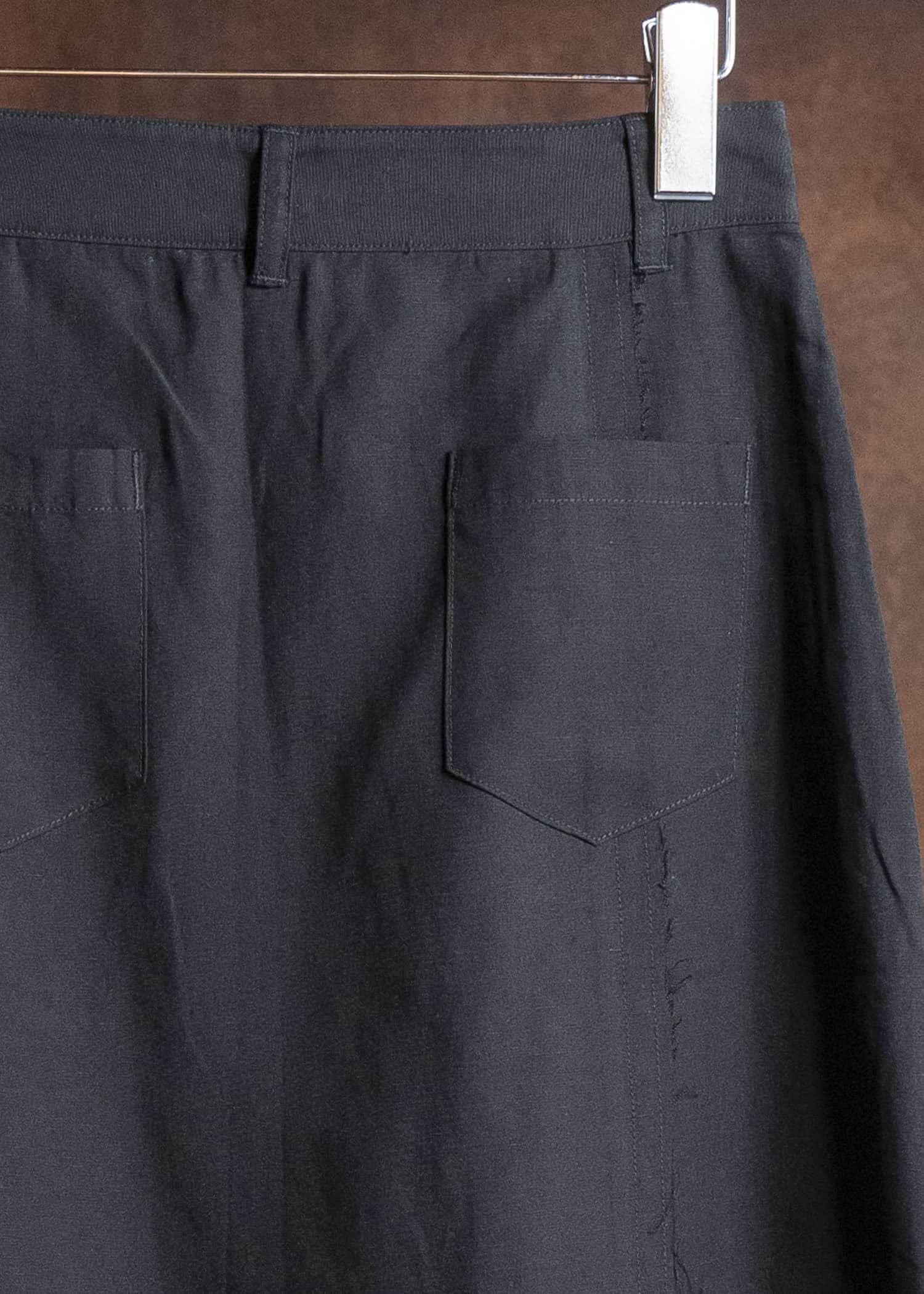 Professor.E FRAYED SKIRT BLACK 25FW-WN-LSK-03