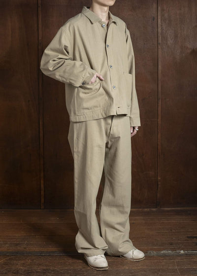 Taiga Takahashi Lot.303-Beige Coverall Jacket Beige