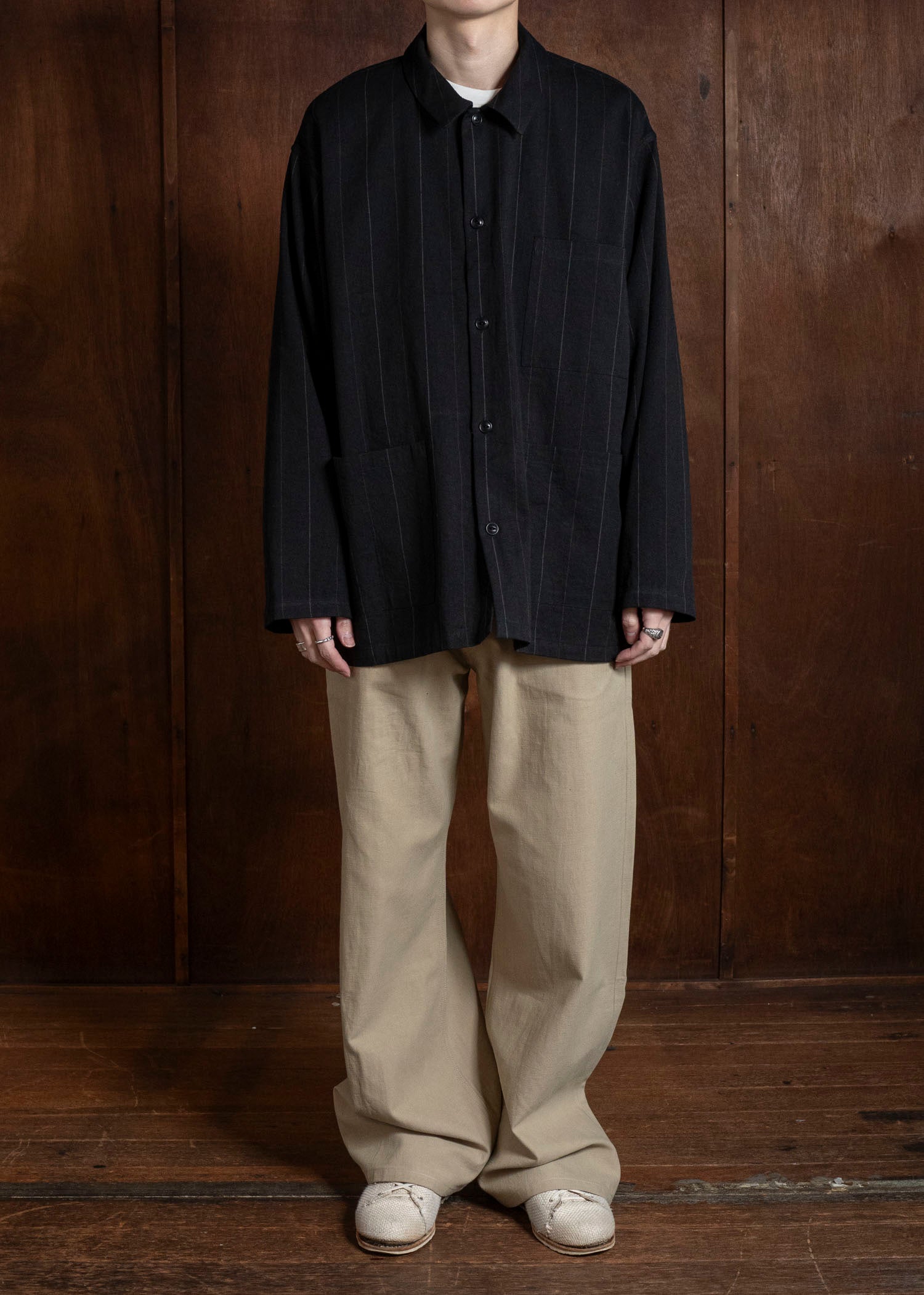 YOKO SAKAMOTO YS-26SS-54-STRIPE Work Shirt STRIPE