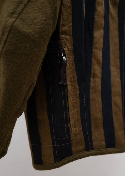 ZIGGY CHEN REVERSIBLE ''V'' COLLARLESS JACKET