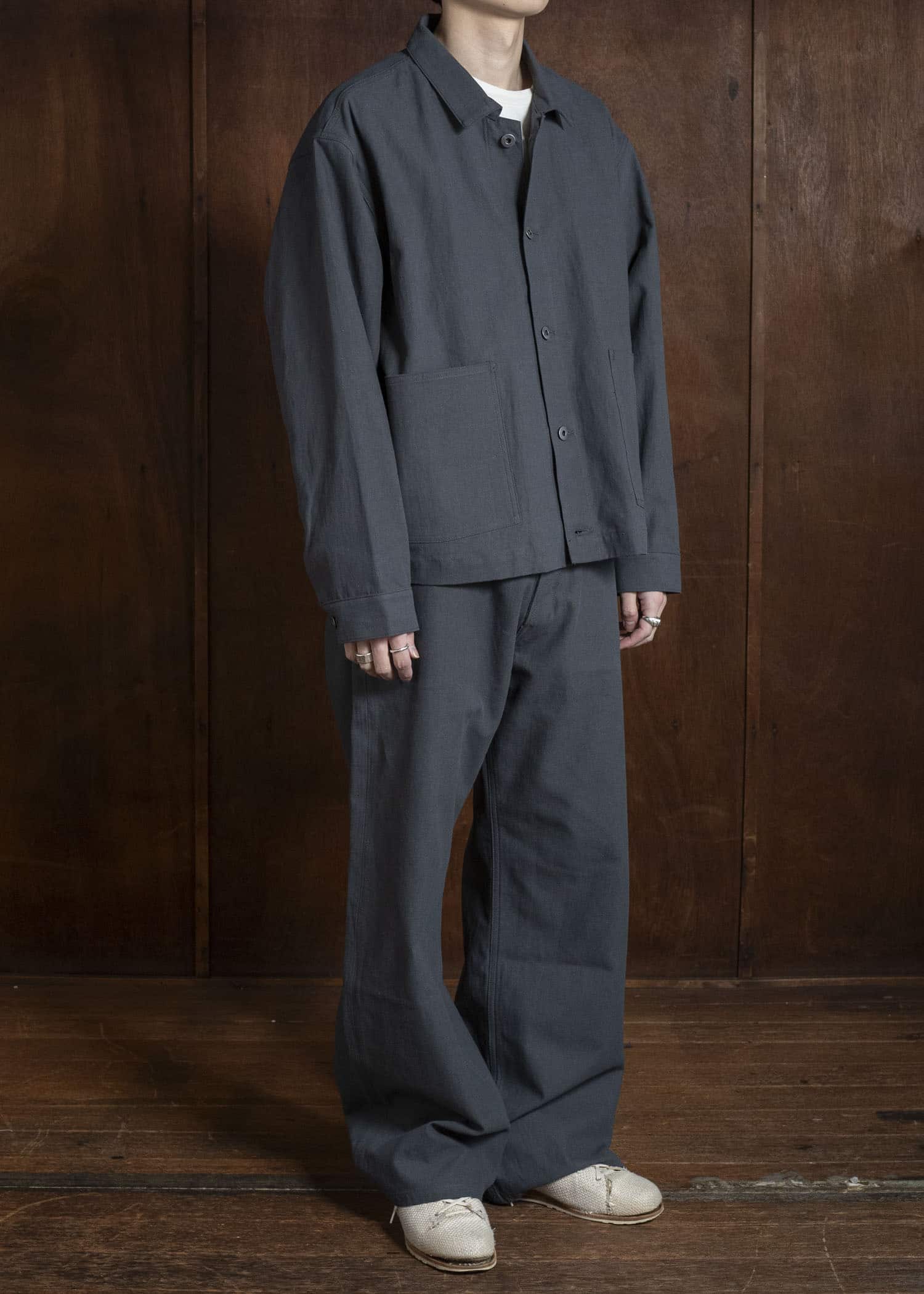 Taiga Takahashi Lot.204-Charcoal Engineer Trousers Charcoal