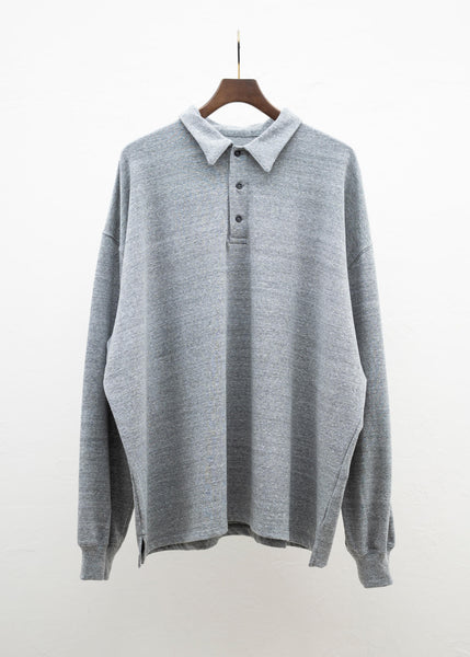 YOKO SAKAMOTO L/S POLO / HEATHER GRAY