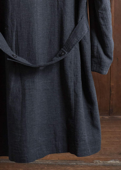 Professor.E SHEPERD DOUBLE BREASTED DISTRESSED COAT DARK GRAY 25FW-PE-LC-01