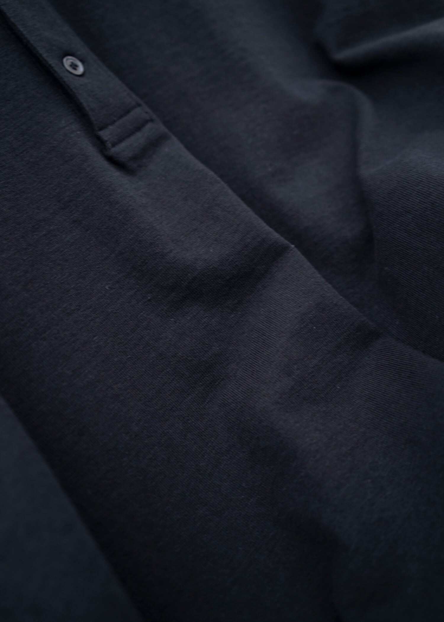 YOKO SAKAMOTO L/S POLO / BLACK