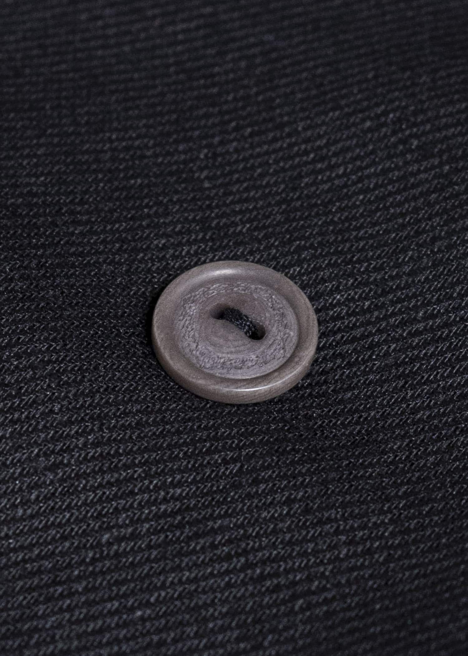 Professor.E DOUBLE BREASTED LINEN SHIRT BLACK 25FW-PE-LSH-02