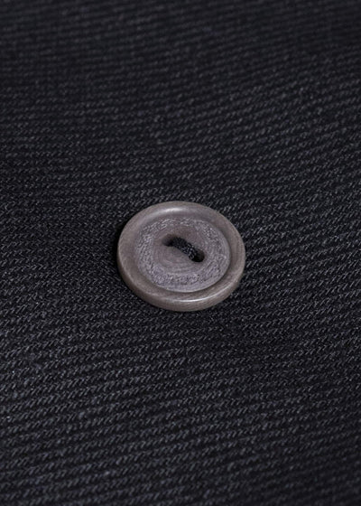 Professor.E DOUBLE BREASTED LINEN SHIRT BLACK 25FW-PE-LSH-02