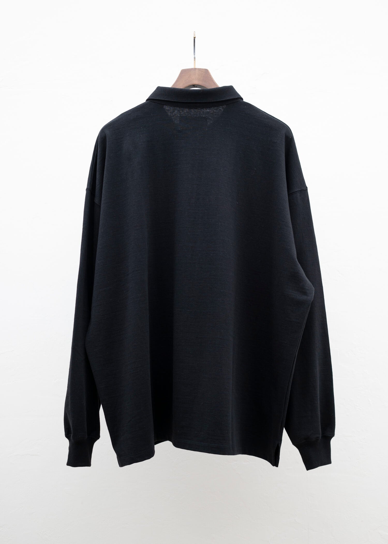 YOKO SAKAMOTO L/S POLO / BLACK