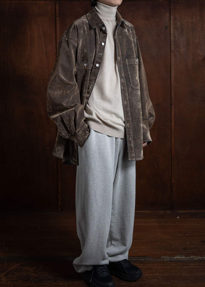 HED MAYNER Denim Overshirt Medium Beige HMMZ67015T-HZ065