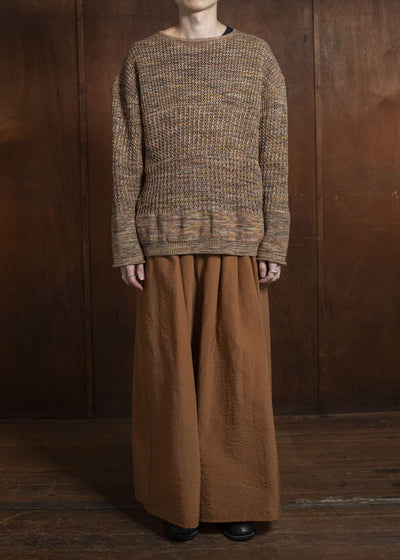 amachi. Natural shaped Knit AY16-32 Blue Gray