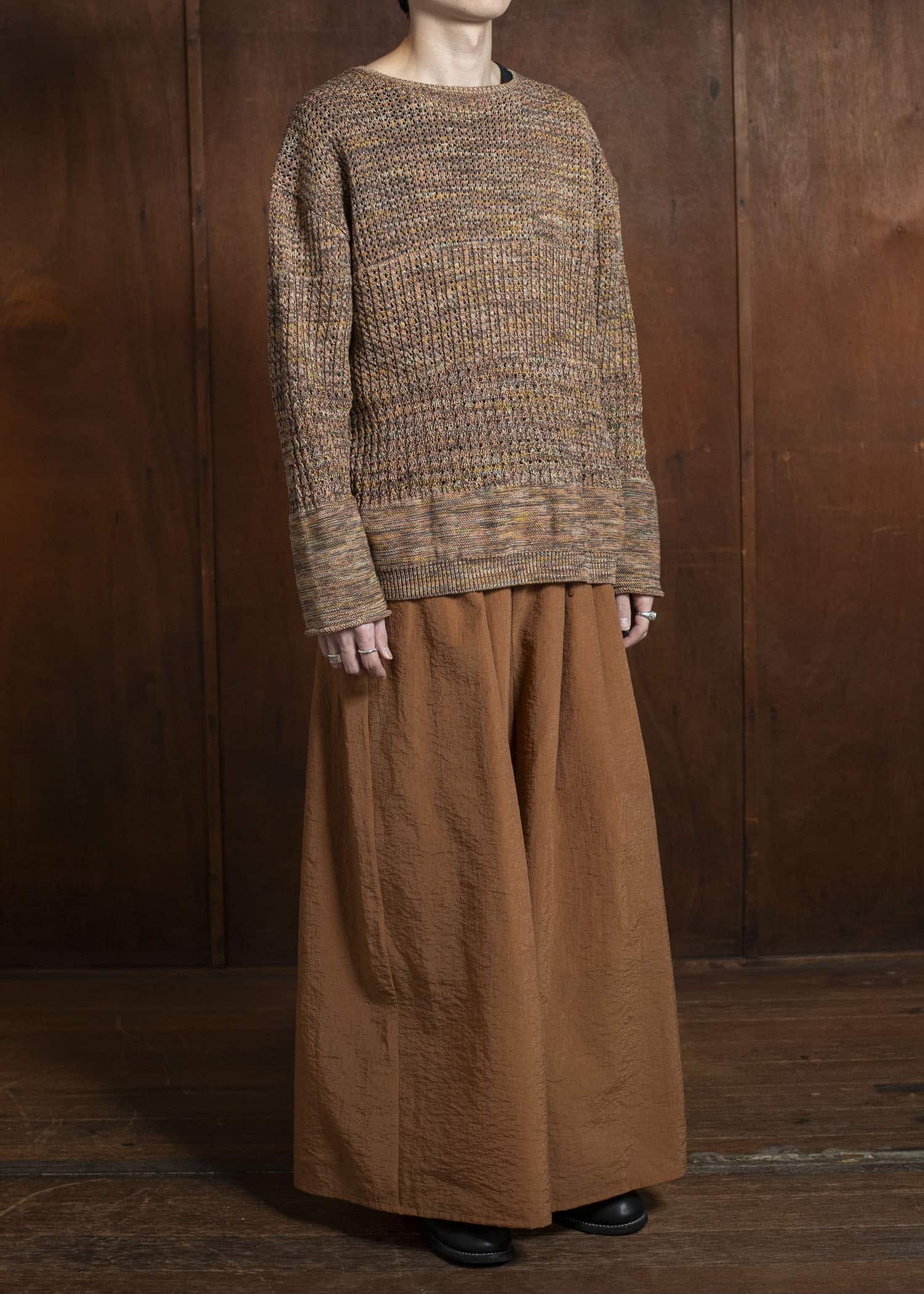 amachi. Natural shaped Knit AY16-32 Blue Gray