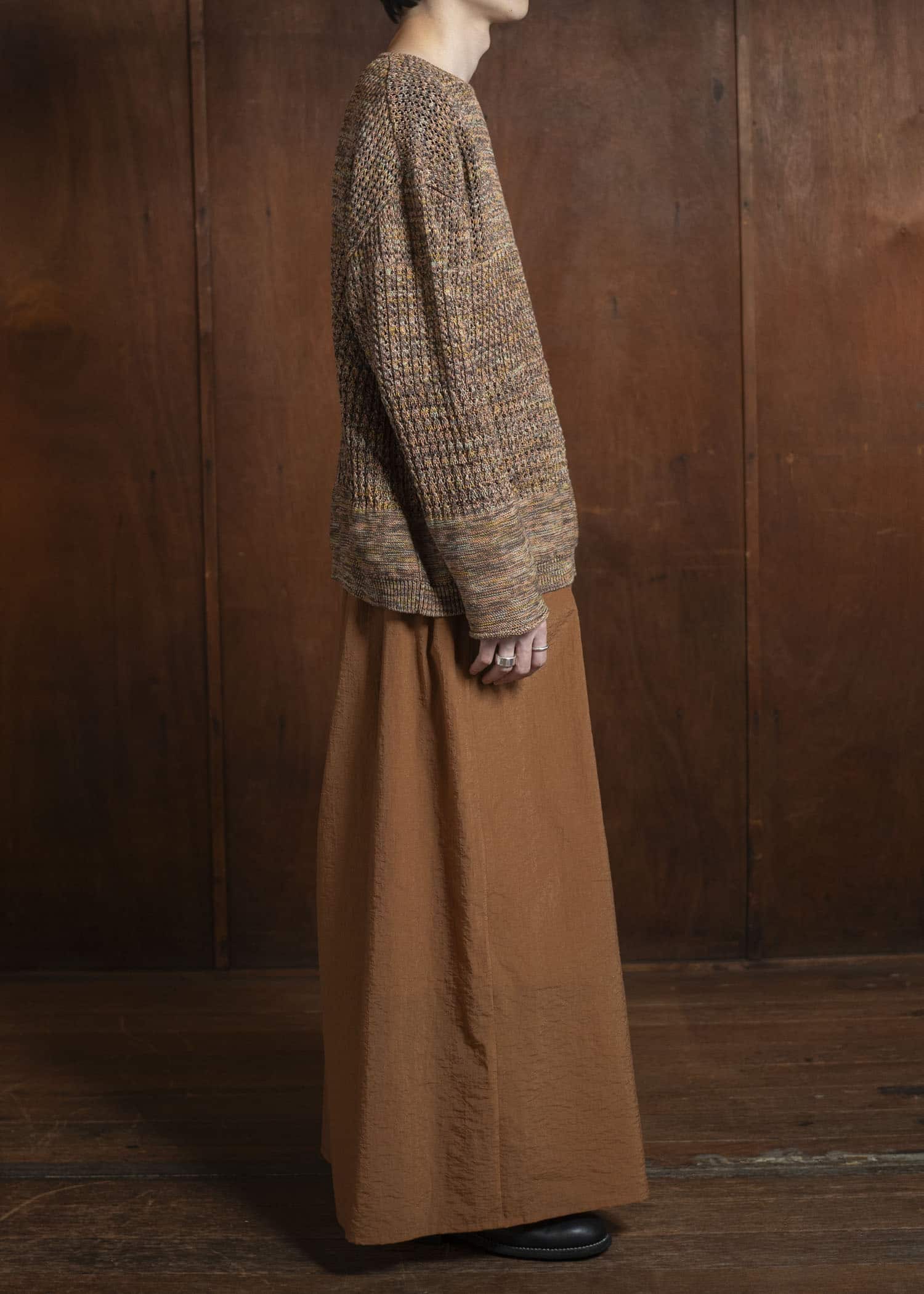 amachi. Natural shaped Knit AY16-32 Blue Gray