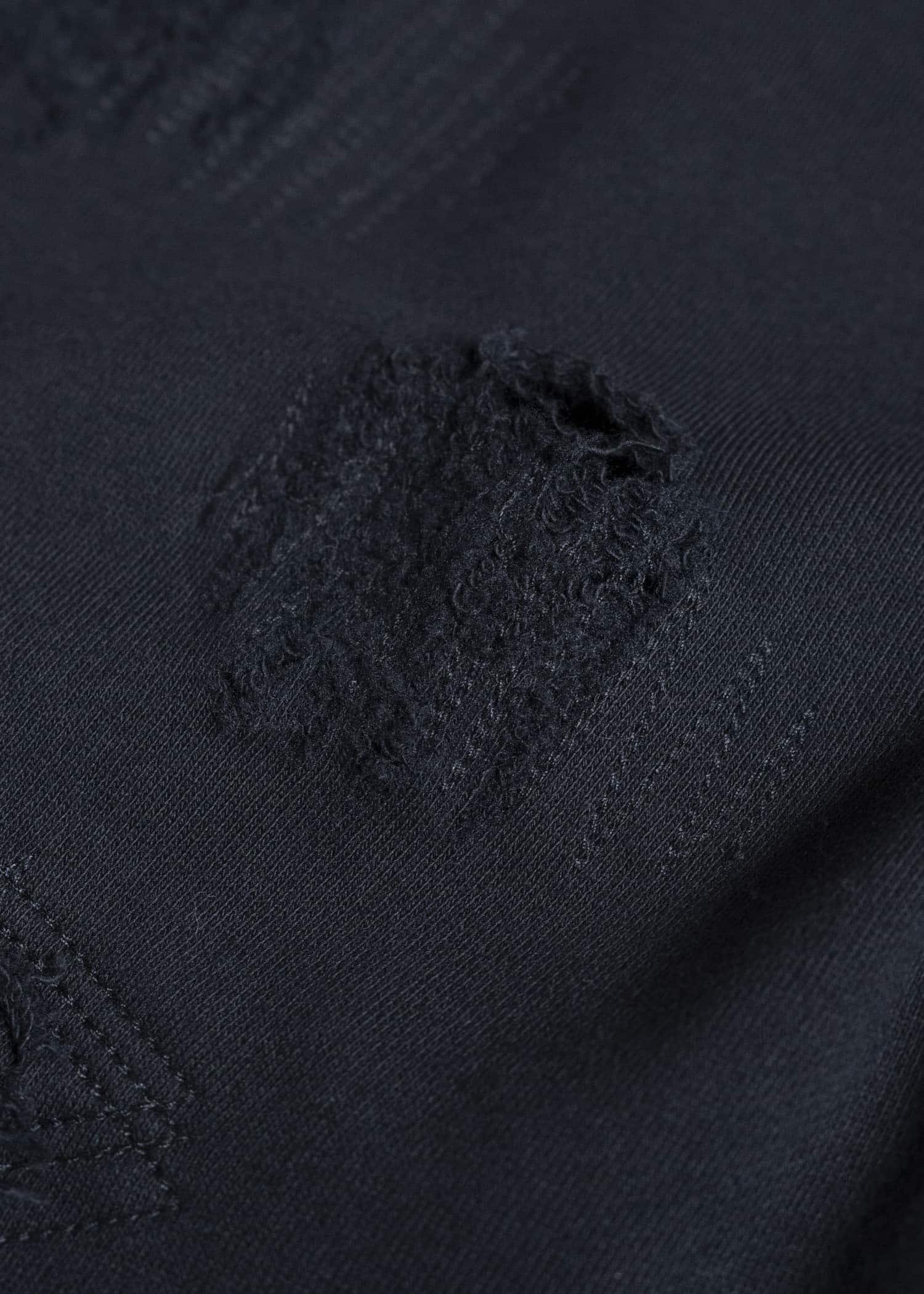 Professor.E DOUBLE V DESTROYED SWEATER BLACK 25FW-PE-TTL-01