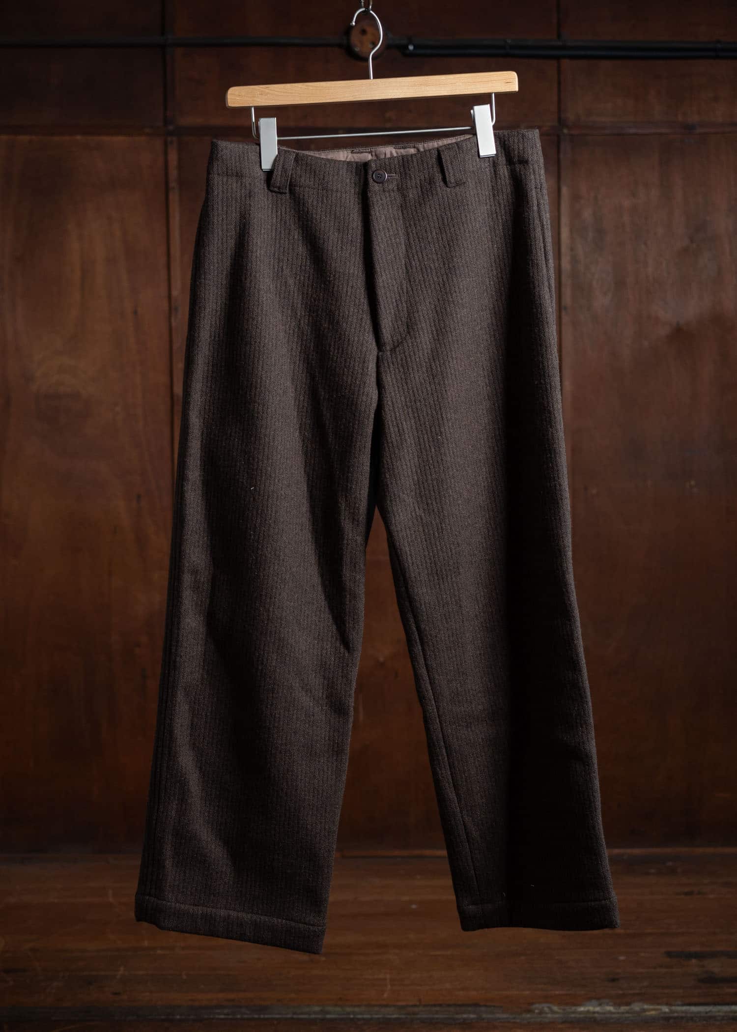 YOKO SAKAMOTO Beach Cloth Work Trousers Brown YS-24AW-23-Brown