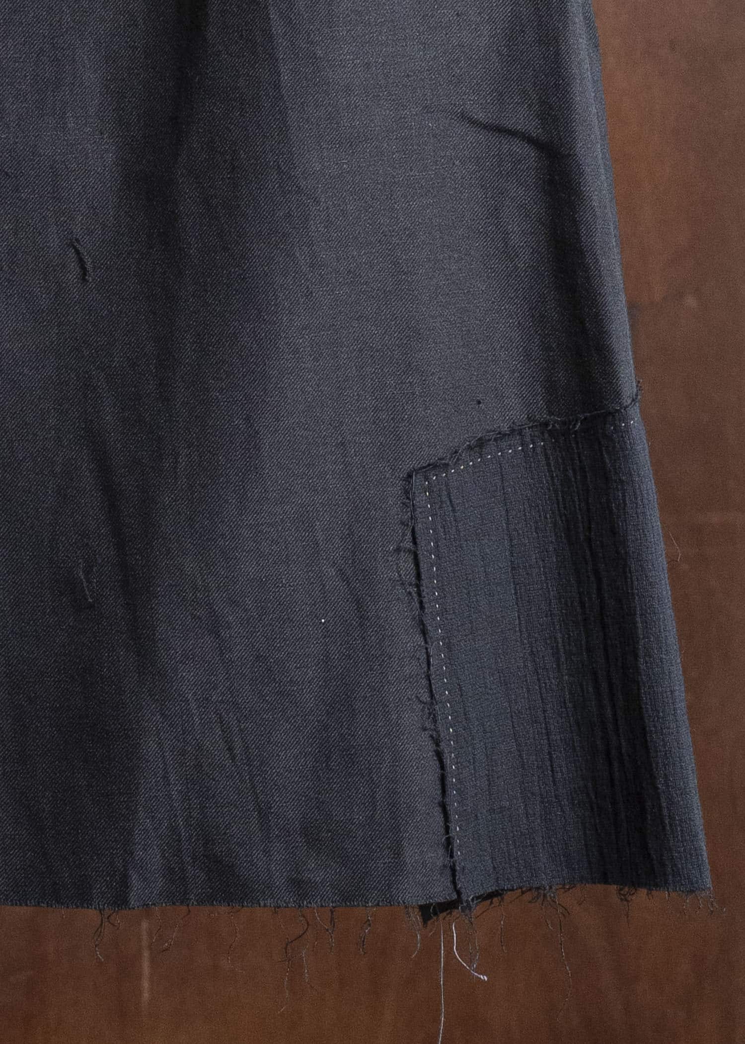 Professor.E LAYERED WRAP SKIRT BLACK 25FW-PE-LSK-01