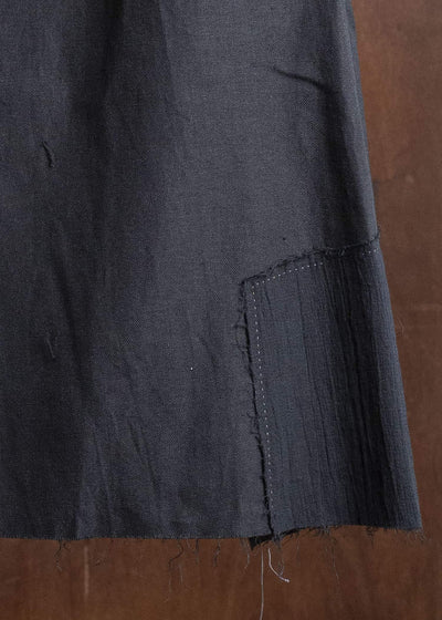 Professor.E LAYERED WRAP SKIRT BLACK 25FW-PE-LSK-01