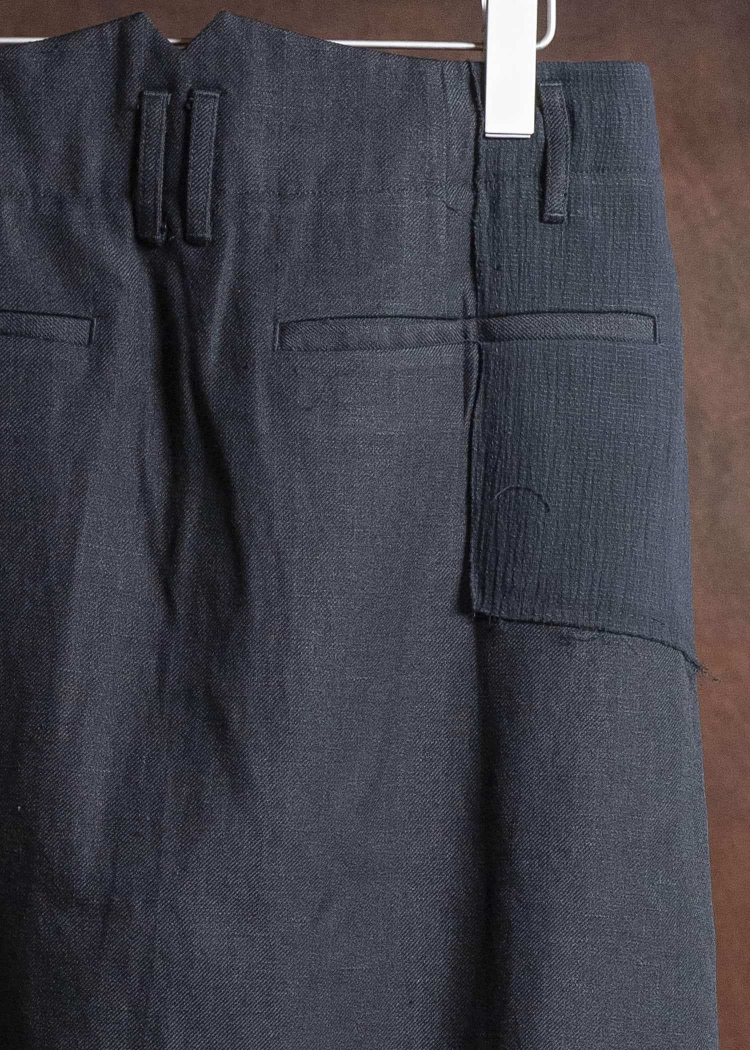 Professor.E LAYERED WRAP SKIRT BLACK 25FW-PE-LSK-01