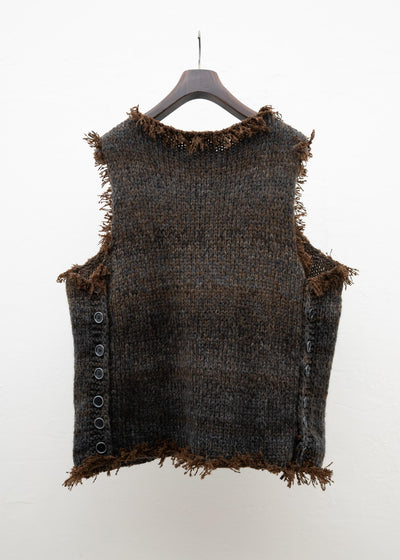 Peng Tai CONTRAST HAND KNITTED VEST