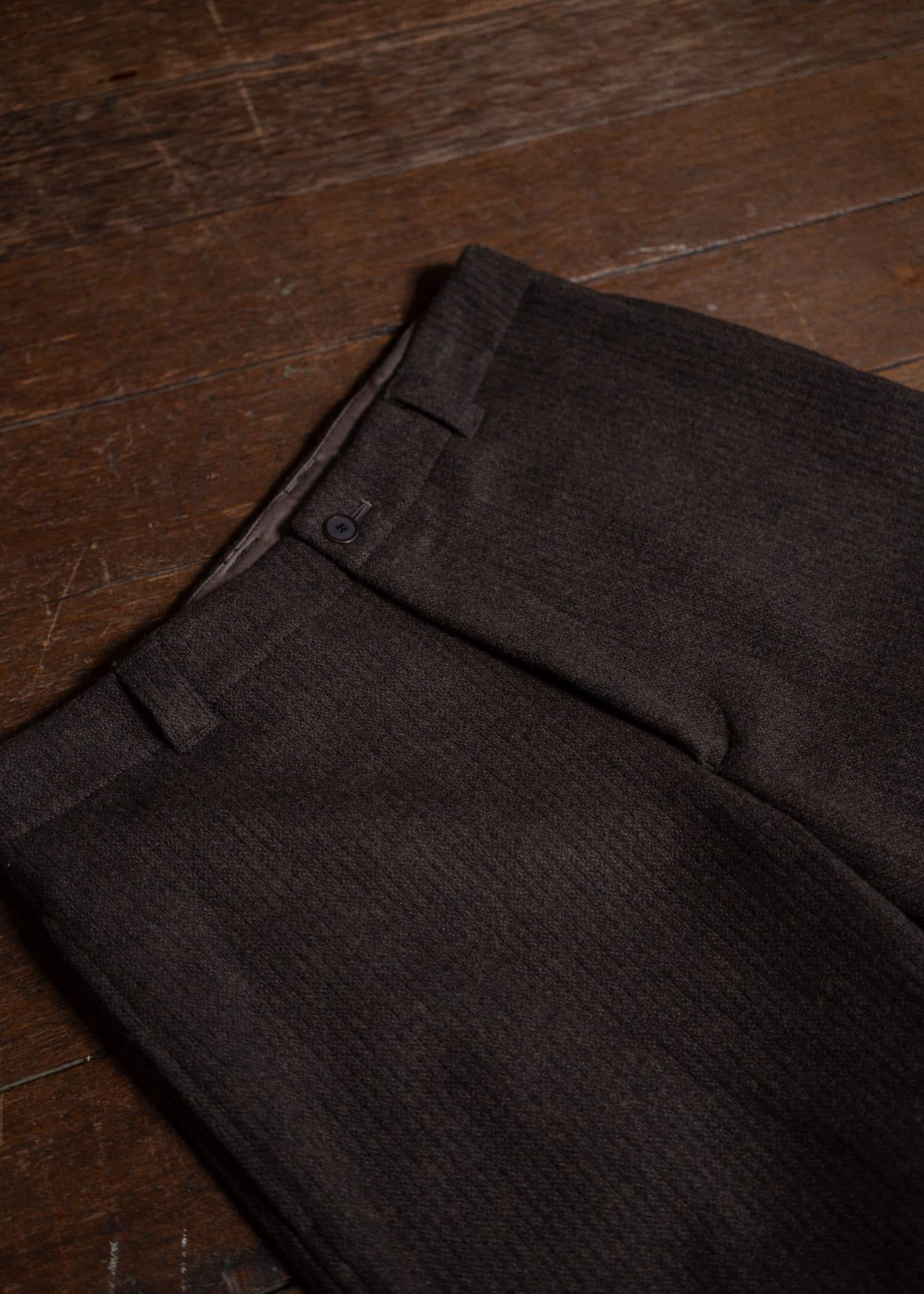 YOKO SAKAMOTO Beach Cloth Work Trousers Brown YS-24AW-23-Brown