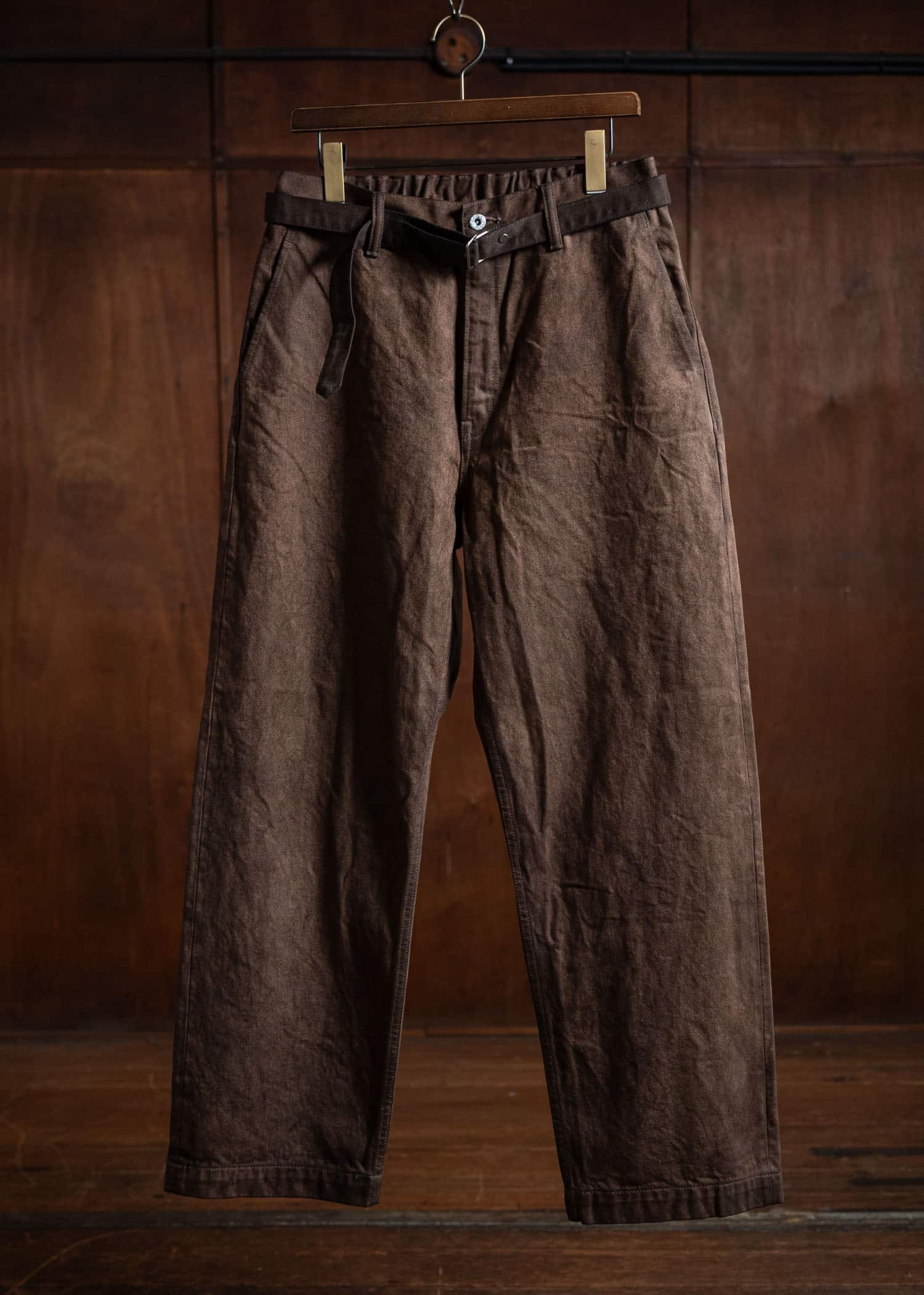 YOKO SAKAMOTO Denim Wide Trousers Kakishibu YS-24AW-53-Kakishibu