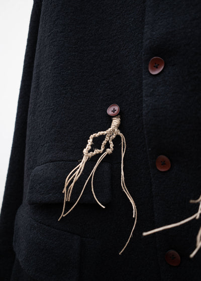 Peng Tai BOILED WOOL BLAZER